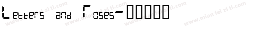 Letters and Roses字体转换